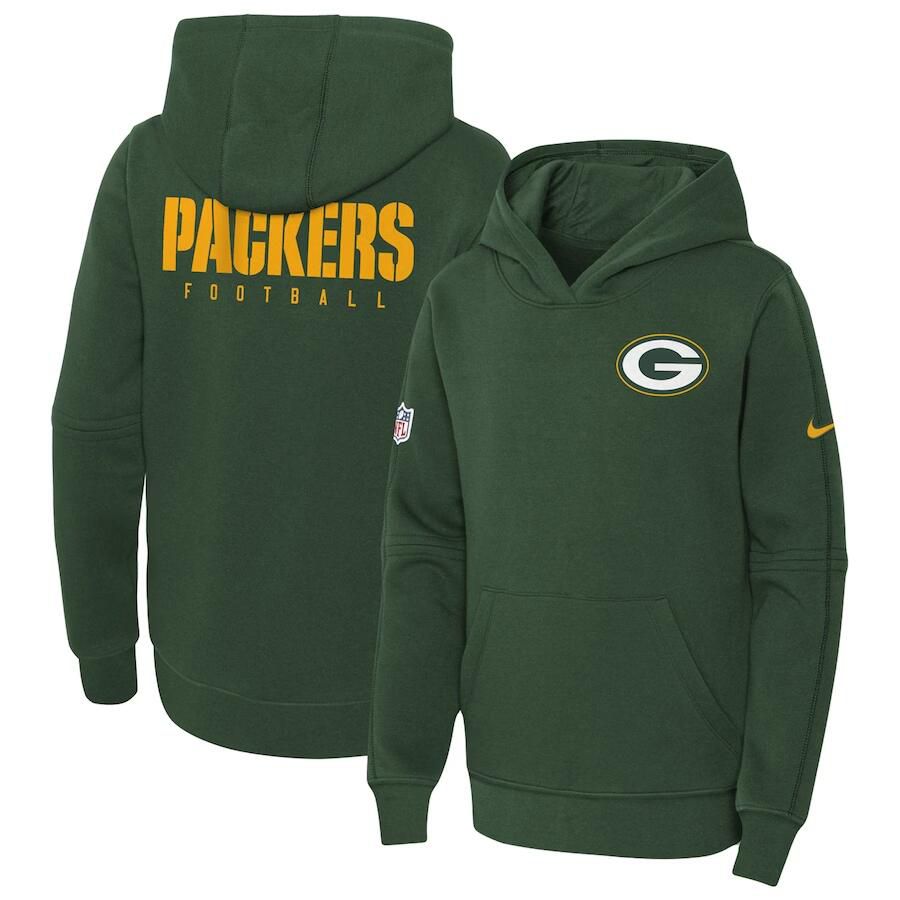 Youth 2023 NFL Green Bay Packers green Sweatshirt style 1->green bay packers->NFL Jersey